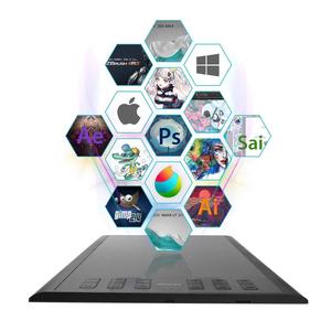 8192 Cấp Độ Nâng Cấp Huion Tương Tác Kỹ Thuật Số USB Art Vẽ Đồ Họa Bút Máy Tính Bảng Đồ Họa - Product Image 5