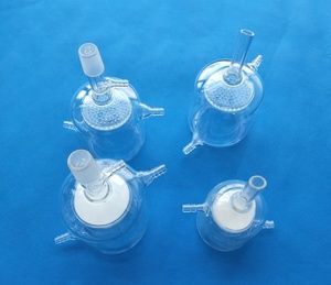 100 ~ 2000Ml Double Wall Tempering Jacketed กรอง Buchner ช่องทางเจาะแผ่น - Product Image 4