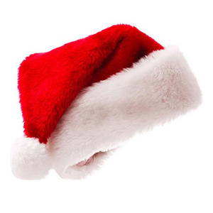 Vente chaude Fête De Noël Chapeaux Chapeaux En Peluche Santa Claus Chapeau Pour Adulte Rouge Cap - Product Image 1