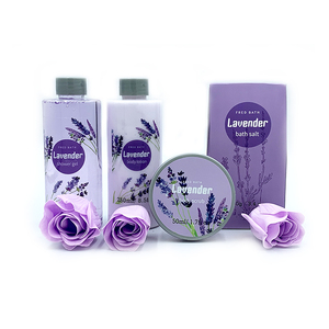 Vendita calda nuova scatola di legno lavanda gel doccia lozione per <span class=keywords><strong>il</strong></span> corpo kit di sapone per <span class=keywords><strong>il</strong></span> <span class=keywords><strong>bagno</strong></span> spa set regalo per le donne - Product Image 5