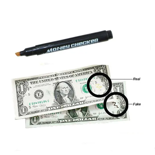 USA Hot OEM USD Dollar Profesional Magical Uji Palsu untuk Internasional Bank Catatan Penanda Tagihan Detektor Tester Uang Checker Pen