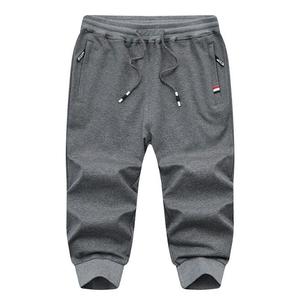 Pantalones cortos informales de algodón personalizados para hombre, pantalones capri 3/4 para correr, pantalones cortos transpirables por debajo de la rodilla - Product Image 2