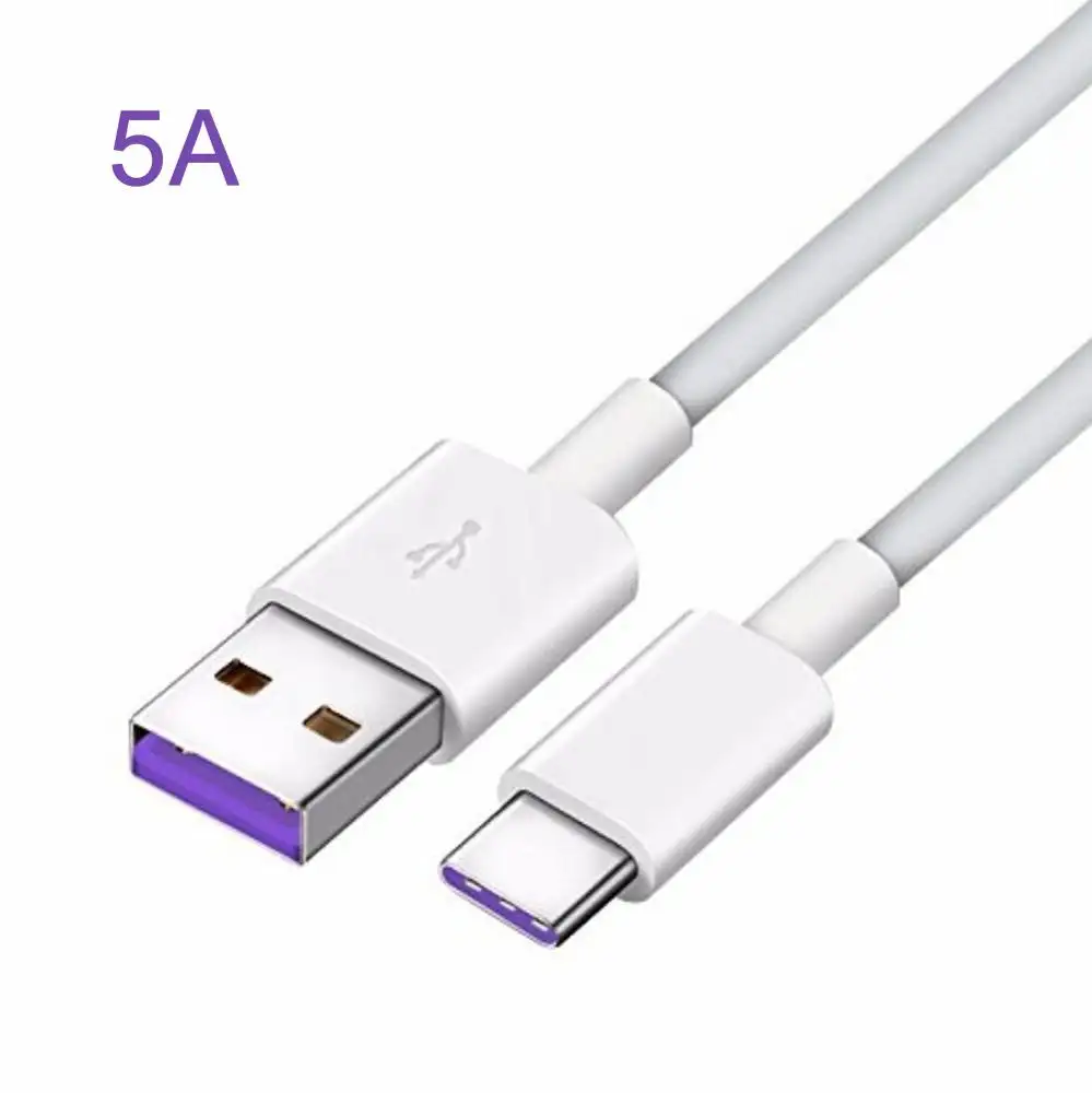 Original 5A Fast charge USB Type-C Cable USB-C 1m 1.5m 2m black/white for Huawei Super Charge 5A Data Cable