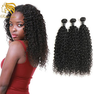 Fiesta de boda 100 por ciento paquetes de armadura de cabello humano con frontales... 10A brasileño bohemio rizos - Product Image 1