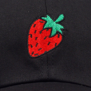 Tesa curva logo personalizzato fragola economico crea cappello da baseball <span class=keywords><strong>online</strong></span> - Product Image 5
