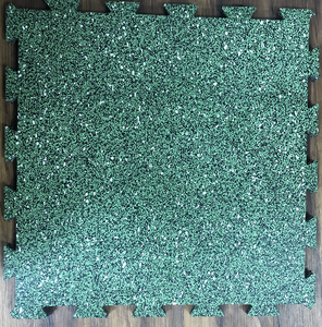 Phòng tập thể dục sàn cao su Mat xốp cách âm lồng vào nhau cao su Mat gạch cao su trong nhà - Product Image 6