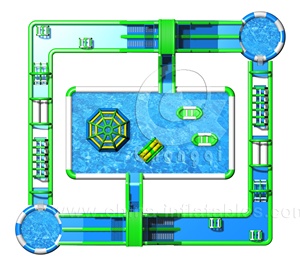 Dijual Taman Air Tiup Tanah Taman Portabel dengan Rintangan - Product Image 3