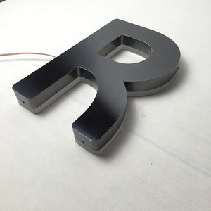Negro de titanio de acero inoxidable de la letra de canal Led señal Led borde iluminado letra de canal señal - Product Image 3