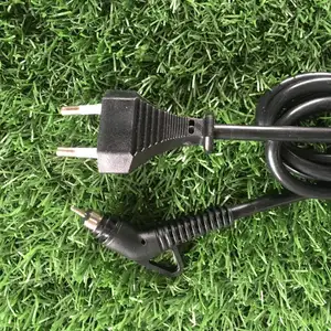 Europea cable de alimentación para secador de pelo/2 pin cable de alimentación de CA enchufe
