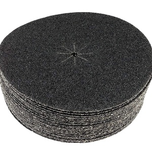 17"Heavyweight Silicon Carbide Paper With 5/16" Center Holes Abrasives Plain Backed Edger Sanding Discs For Floor Sanders