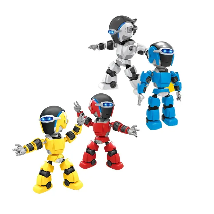 Removeable Joints Interactive Alloy Mini Talking Pocket Robots With Light And Sounds