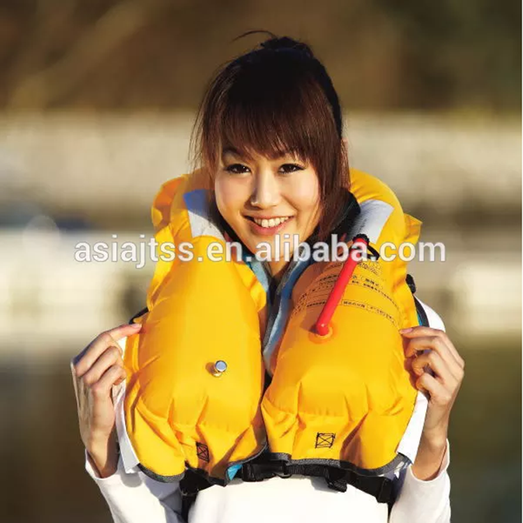 Yellow Marine automatic inflatable life jacket