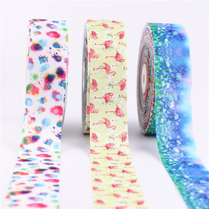 Tùy Chỉnh <span class=keywords><strong>Ribbon</strong></span> Đầy Màu Sắc Hoa Logo CuộN Thăng Hoa In Polyester Satin Ribbons Cho Gói Băng Thiết Kế Bán Buôn - Product Image 3