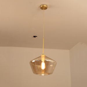 E27 <span class=keywords><strong>Suspension</strong></span> En Verre Moderne De Conception Simple Décor Vintage Lustre <span class=keywords><strong>lampe</strong></span> pour Salon Restaurant Hôtel Café Bar - Product Image 4