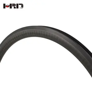 Super licht HRD-RX38D ERD 569mm asymmetrische velg clincher 12 K Matte 700c racefiets carbon clincher 60mm wiel velg