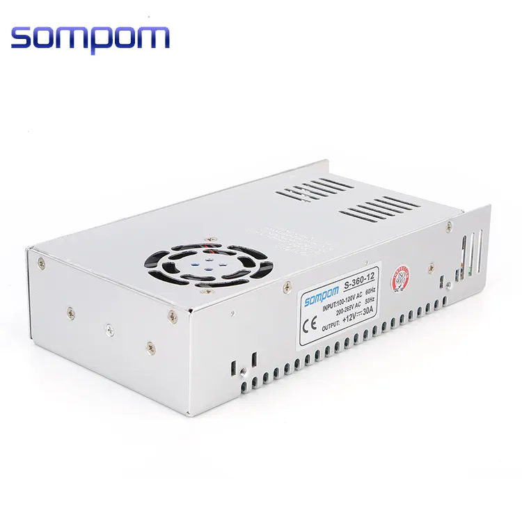 360W Sompom S-360-12 מיתוג אספקת חשמל 12V 30A Led אור שנאי AC ל DC מתאם