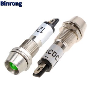 <span class=keywords><strong>XD8</strong></span>-1 8mm โลหะ LED Dash ไฟแสดงสถานะไฟสัญญาณ 12 V - Product Image 4