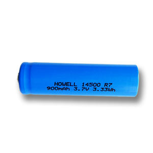 Batteria agli Ioni di Litio Ricaricabile Cilindrica 14500 <span class=keywords><strong>3</strong></span>.7V 900mAh ad Alta Capacità per Torce, Luci Solari e Power Bank - Product Image 6