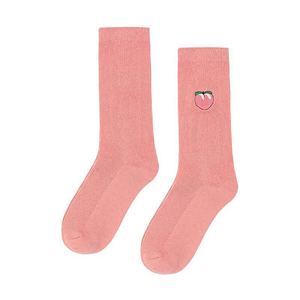 Fruit <span class=keywords><strong>avocat</strong></span> banane cerise pêche brodé rétro lâche femmes chaussettes - Product Image 4