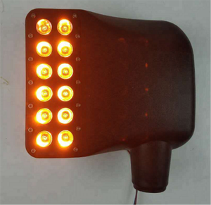 Cubierta negra señal de inundación de la luz del punto de liberación rápida espejo LED JK <span class=keywords><strong>Jeep</strong></span> Wrangler 2007 + - Product Image 3