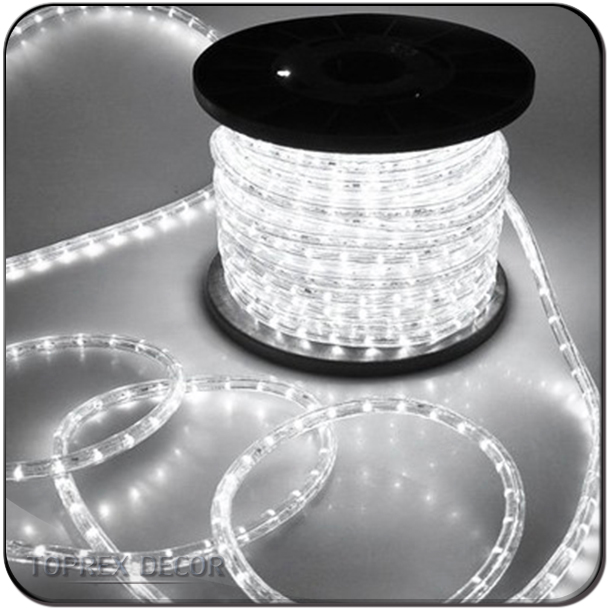 100 м открытый елочные украшения веревочки Led ясно трубки огни