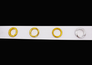 Rideau blanc <span class=keywords><strong>bande</strong></span> circulaire, 100% polyester ruban à œillets, 75mm largeur <span class=keywords><strong>bande</strong></span> de rideau avec des trous - Product Image 2