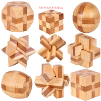 Wooden Burr Puzzles Games for Kids and Adults