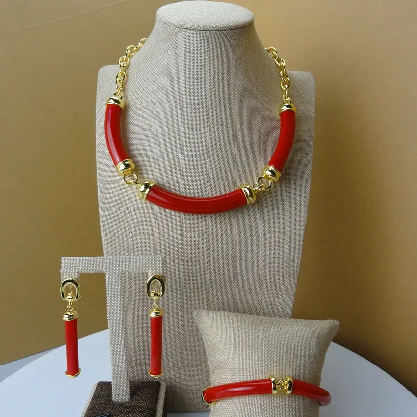 Xiainglai fhk5162 conjunto de joias, acessório de joias da moda dubai, alta qualidade, banhado a ouro, joias para senhoras