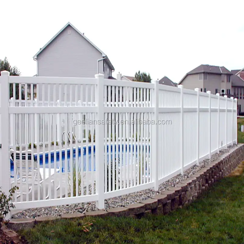 דקורטיבי 4 'x 8' לבן פלסטיק גדר לגינה
