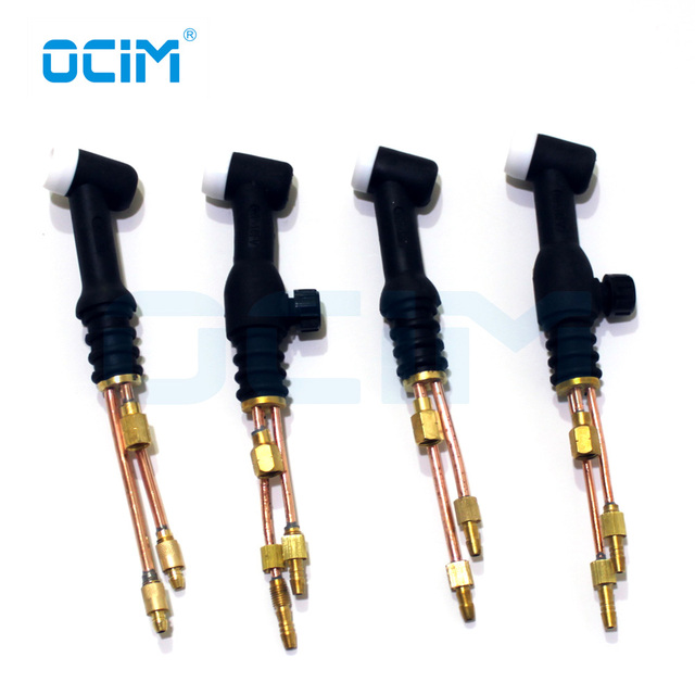 OCIM WP-18F/18/18FV/18V SR-18F Water Cooled Tig Welding Torch Flexible Head Body Black Industrial Use