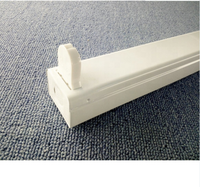 Tube LED ou fluorescent ouvert avec support de fixation, double tube T8 G13 1200mm, luminaire 80, luminaires
