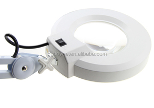 Luce pieghevole lente di ingrandimento di vetro bianco del <span class=keywords><strong>desktop</strong></span> HA PORTATO lente di ingrandimento BY-86C <span class=keywords><strong>desktop</strong></span> lampada di ingrandimento - Product Image 5