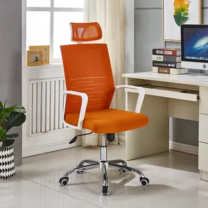 Modern döner yüksek geri basit lüks haddeleme hasır ofis koltuğu yumuşak kol dayama ile