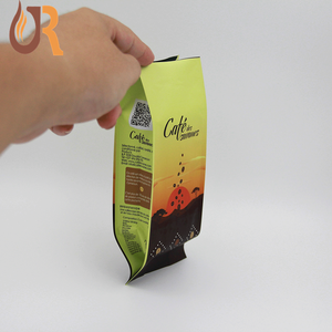 Papel de aluminio superficie mate café bolsa de frijol en polvo de embalaje de alimentos bolsa de escudete lateral <span class=keywords><strong>con</strong></span> válvula de bolsas de plástico - Product Image 2