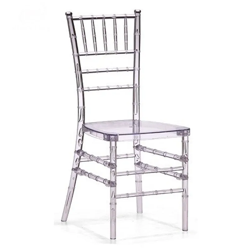 Moderne Acryl transparente Chiavari Tiffany Event Stühle Drei Stile für Hochzeits bankett für den Außenbereich