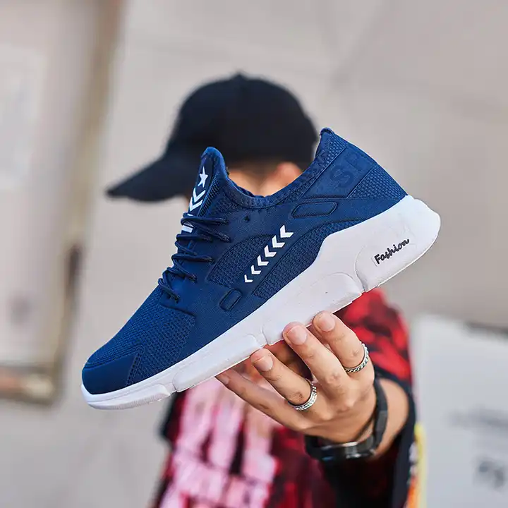 Manufacturer Knitting Fabric Sport Sneaker Basketball Style Men Shoes -  China Footwear and Shoes price | Made-in-China.com