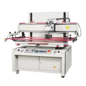 Yarı otomatik düz serigrafi baskı makinesi PVC ve alüminyum levha