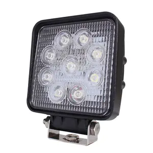HAIZG 12V Spot Flood LED Light Bar 27W LED Work Light super hight quality waterproof LED work light for truck