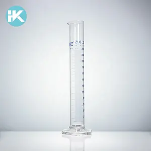 Vidro de vidro de laboratório 250ml cilindro de medição graduado