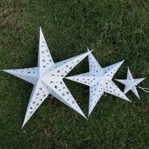 White Paper Star Lantern Hanging Star Decoration Lamp