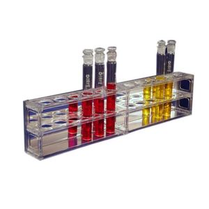 Gelsonlab HSG-045 12-장소 실험실 아크릴 100ml 네슬러 튜브 랙 - Product Image 1