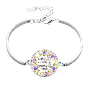 Venta al por mayor <span class=keywords><strong>de</strong></span> plata Pulsera <span class=keywords><strong>de</strong></span> Salmo Imprimir Cúpula <span class=keywords><strong>de</strong></span> <span class=keywords><strong>Cristal</strong></span> Encantos Pulsera Biblia Versículo Cita Regalo <span class=keywords><strong>de</strong></span> la joye - Product Image 4