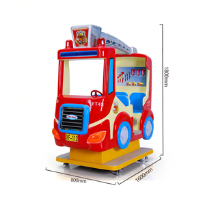Hotselling camión de <span class=keywords><strong>bomberos</strong></span> 4 asiento tema paseos en el <span class=keywords><strong>parque</strong></span> de diversiones atracciones para niños Arcade Swing juego máquina para la venta - Product Image 2