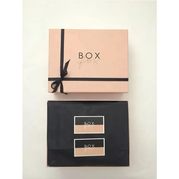 Caja de regalo de cartón con logotipo para joyería, caja de embalaje de cartón para joyería, ropa rígida, 2 piezas, eco fancy paper luxury