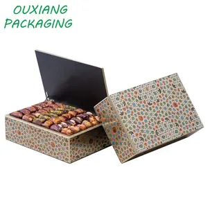 Лидер продаж, роскошная деревянная подарочная упаковочная коробка с дизайном под заказ, для даты, рынок Дубая