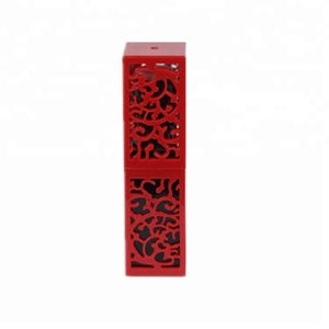 <span class=keywords><strong>Vintage</strong></span> perforado plástico lápiz labial/Negro empaquetado cosmético tubo/DIY personalizado vacío lipgloss envases tubo - Product Image 1