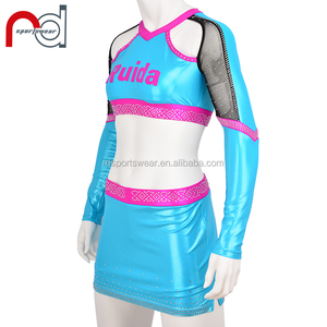 Abbina i colori della tua squadra Crop top uniforme per <span class=keywords><strong>cheerleading</strong></span> - Product Image 3