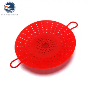 Morezhome (high) 저 (quality FDA standards 큰 모티브 실리카 젤 찐 기선 basket 접는 실리콘 steamer