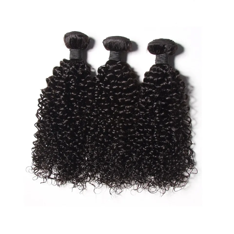 100% Brazilian Unprocessed Virgin Kinky Curly Human Hair Weave Bundles Deep Curly Hair Extensions