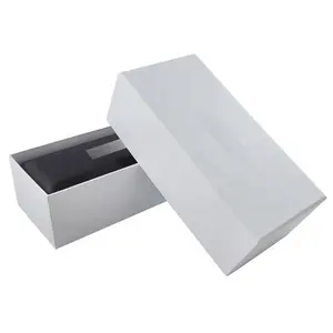 Handmade white cardboard gift box custom sunglasses packaging boxes Cheap white gift box template
